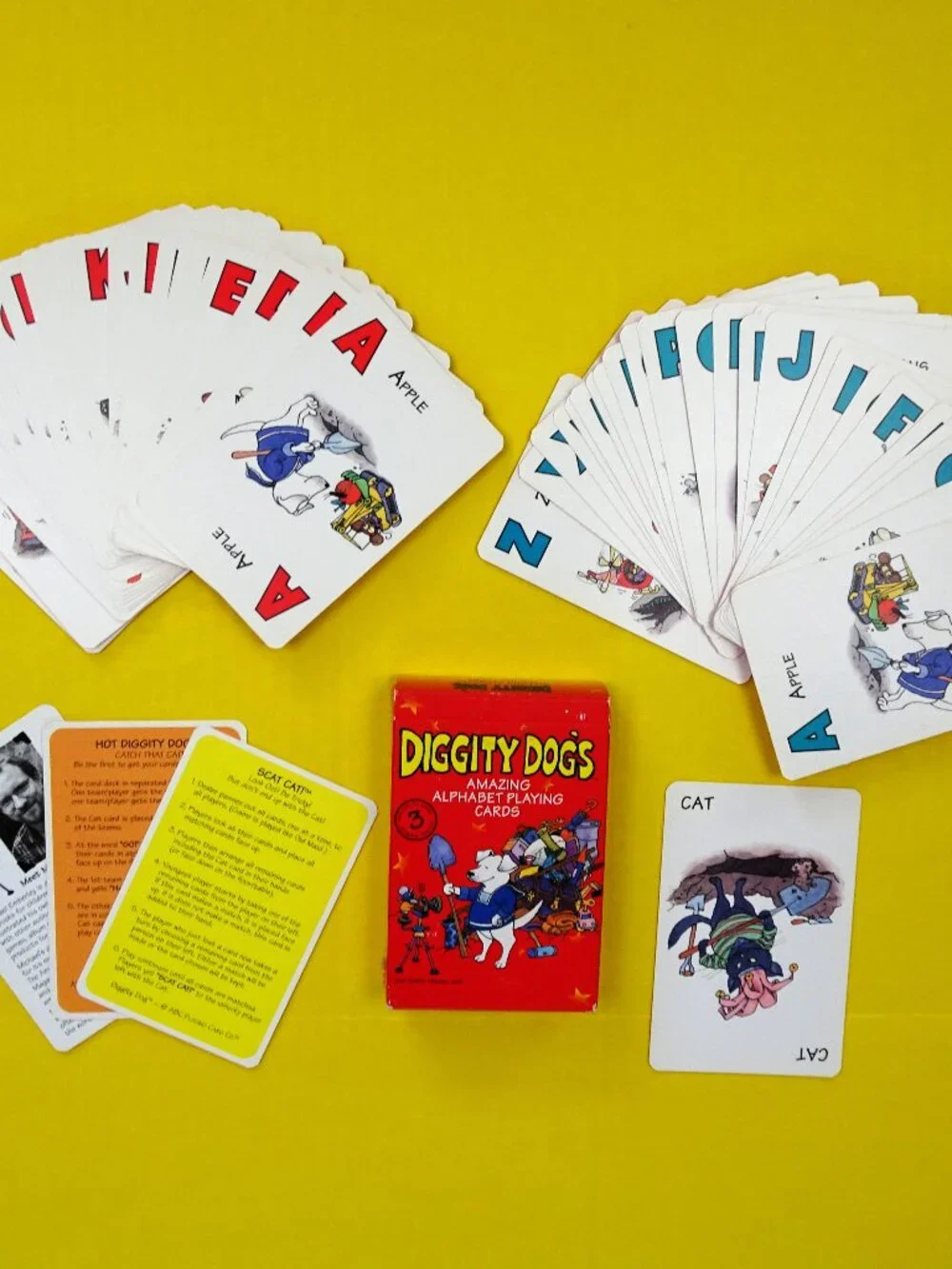 Diggity Dogs Amazing Alphabet Playing Cards All Ages Illustrated Belgium 3 Games